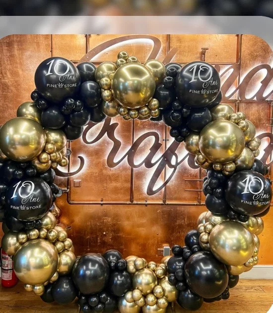 Decor pe cerc din baloane